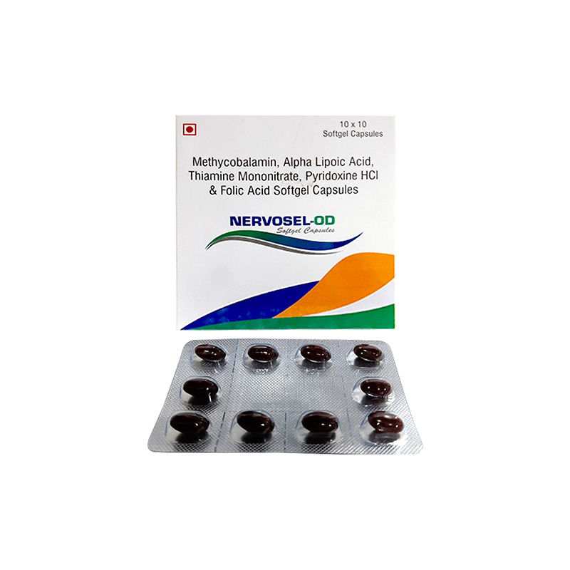 Methycobalamin, Alpha Lipoic Acid, Thiamine Mononitrate, Pyridoxine HCI & Folic Acid